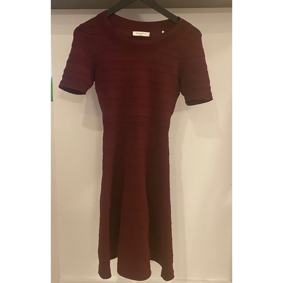 Sandro Dean Ribbed Knit Dress EUC - Picture 2 of 6